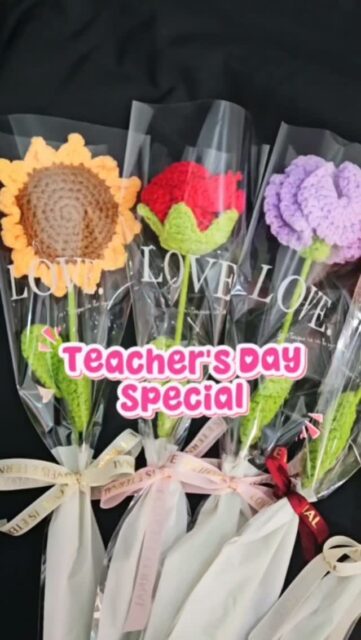 🌸🌸 Teacher's Day Special 🌸🌸

Looking for a sweet and meaningful gift for your teacher?

Can check out this crochet flower gift comes with a special wishing card a little flower with a big "Thank You" 🧑‍🏫👩‍🏫👨‍🏫

Prefect for teacher's day gifting! 🎁

#teachersday #happyteachersday #specialday #loveteachers #sggiftshop