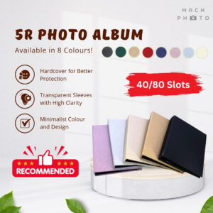 5R Hardcover Photo Album (40/80 Slots)