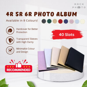 4R 5R 6R Hardcover Photo Album (40 Slots)