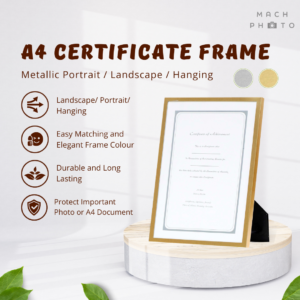 A4 Cetificate Metal Frame