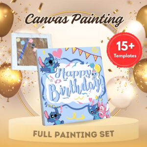 【Birthday】Canvas Number Painting