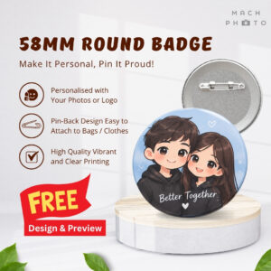 58mm Round Badge