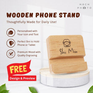 Wooden Phone Stand